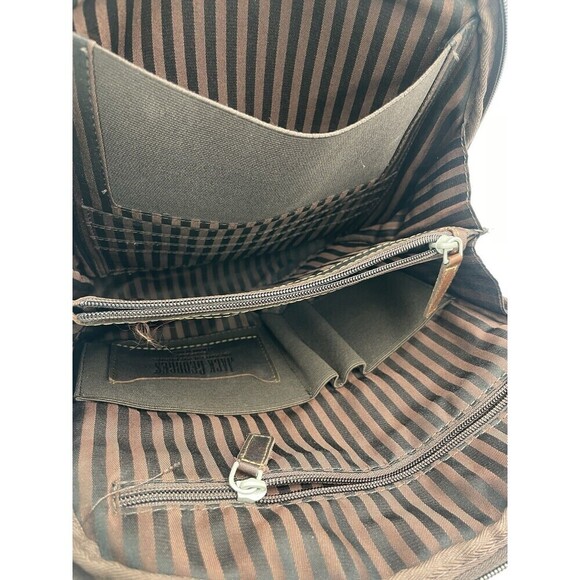 Jack Georges LEATHER BACKPACK "Voyager" DISTRESSED BROWN Unisex CONVERTIBLE BAG - Picture 11 of 16